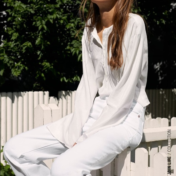 ZARA Flowy Shirt BNWT - Picture 2 of 6